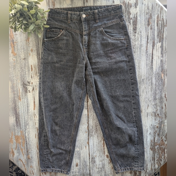 Frank and Oak Linda Balloon Fit Medium Grey Jeans Women's 28 - Picture 3 of 10